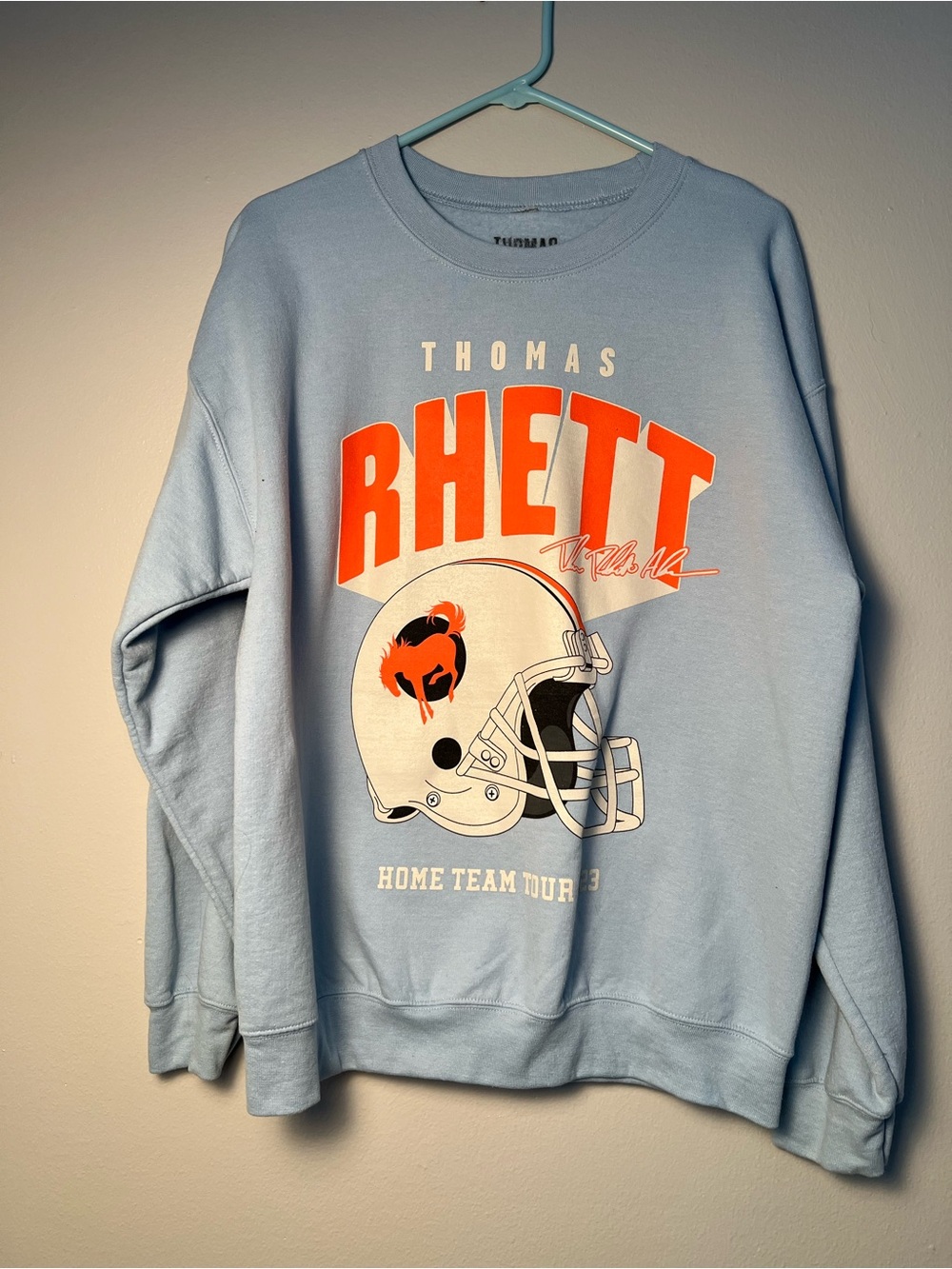 Light Blue "Rhett" Graphic Crewneck Sweatshirt